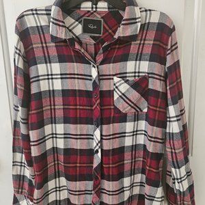 Rails Long Sleeve Hunter Plaid Shirt Large